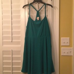 Mossimo (Target) Teal Sleeveless Dress // sz XL